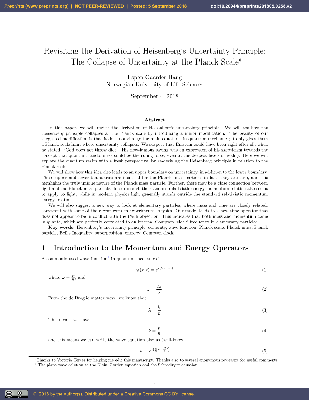 Revisiting the Derivation of Heisenberg's Uncertainty Principle