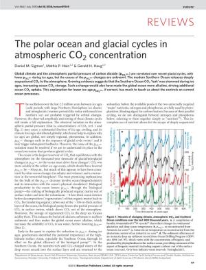 The Polar Ocean and Glacial Cycles in Atmospheric CO2 Concentration Daniel M