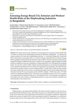 Assessing Energy-Based CO2 Emission and Workers' Health