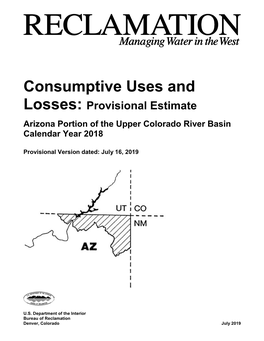 Provisional Estimate, Arizona Portion of the Upper Colorado River