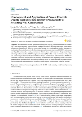 Development and Application of Precast Concrete Double Wall System to Improve Productivity of Retaining Wall Construction