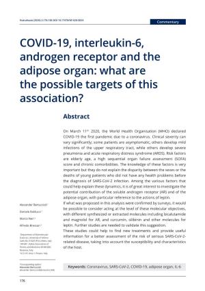 COVID-19, Interleukin-6, Androgen Receptor and the Adipose Organ: What Are the Possible Targets of This Association?