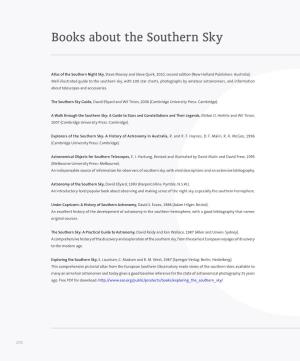 Books About the Southern Sky