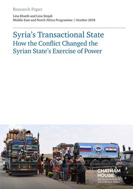 Syria's Transactional State