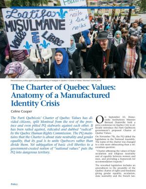 The Charter of Quebec Values
