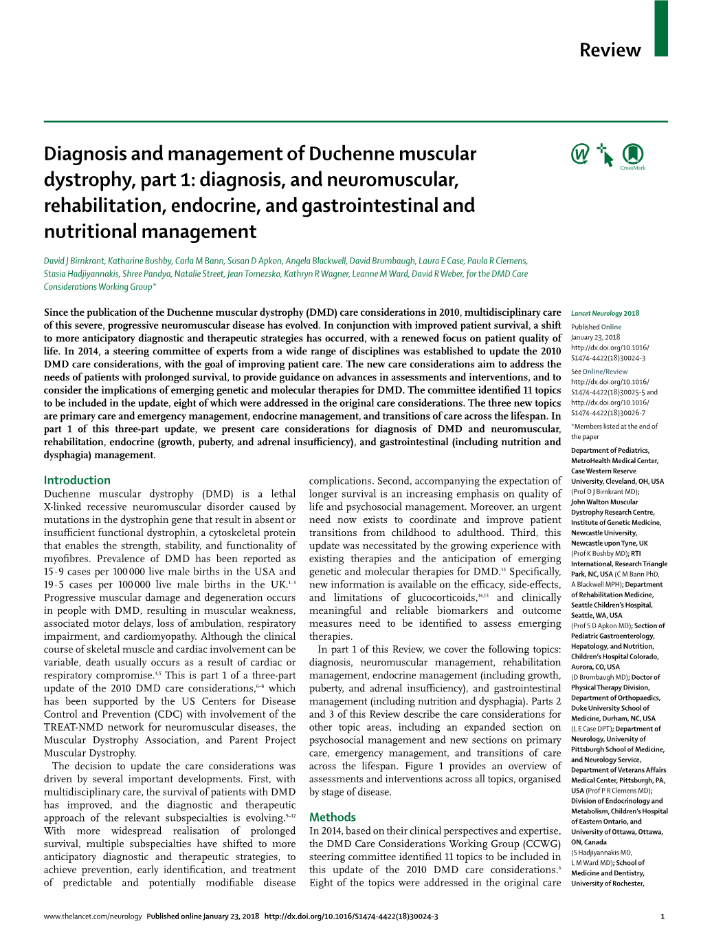 Diagnosis And Management Of Duchenne Muscular Dystrophy Part 1 Docslib 5993