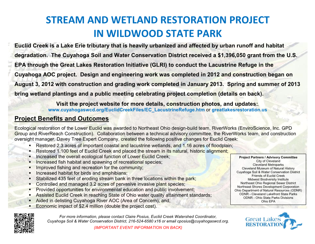 Euclid Creek East Branch Dam Removal Project