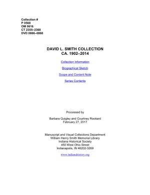 David L. Smith Collection Ca