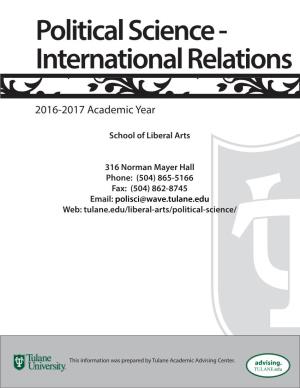 Political Science - International Relations