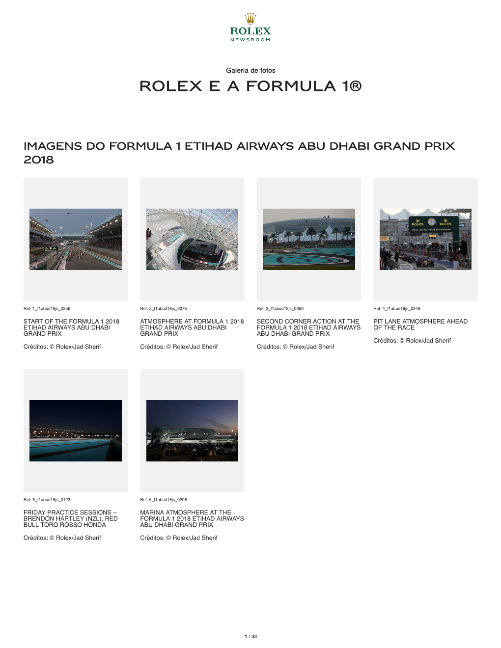 Rolex E a F Olex E a Formula 1® Ormula 1®