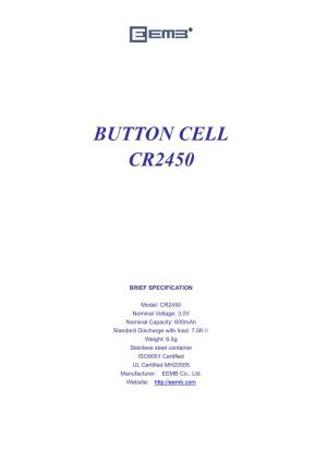 Button Cell Cr2450
