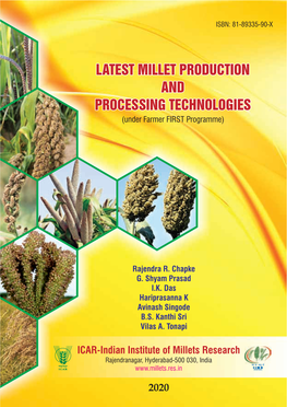 Latest Millet Production and Processing Technologies