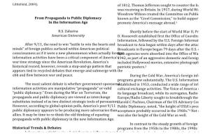 From Propaganda to Public Diplomacy in the Information Age