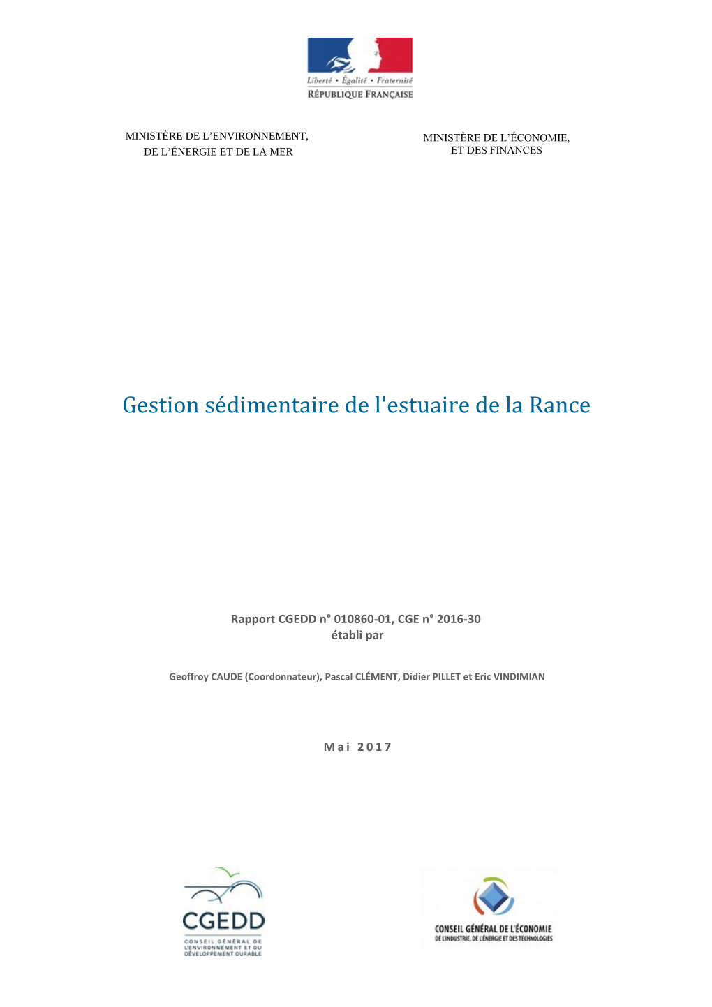 Gestion Sédimentaire De L'estuaire De La Rance