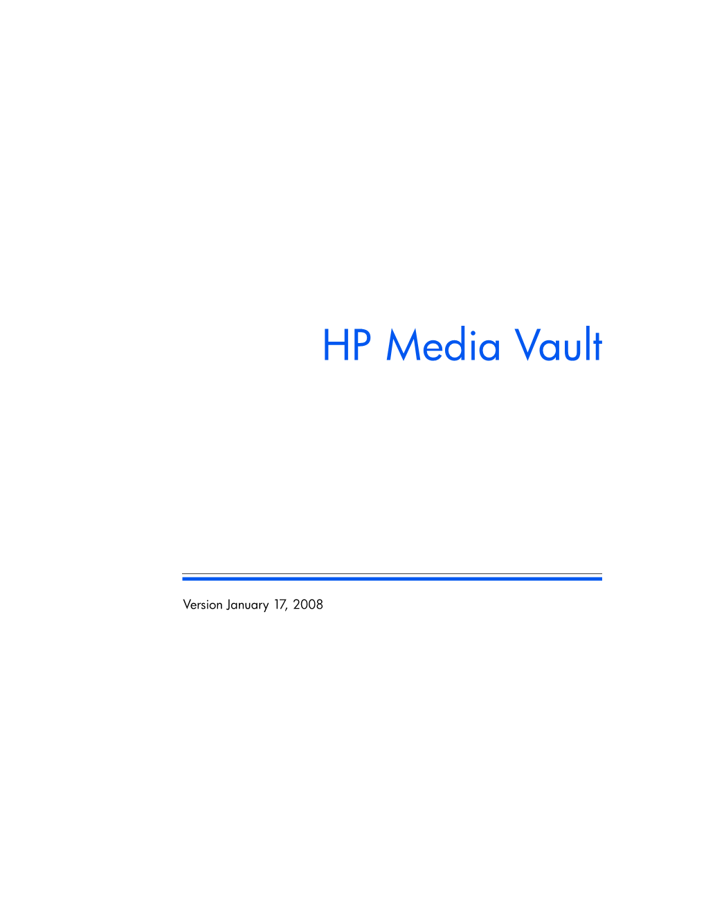 HP Media Vault