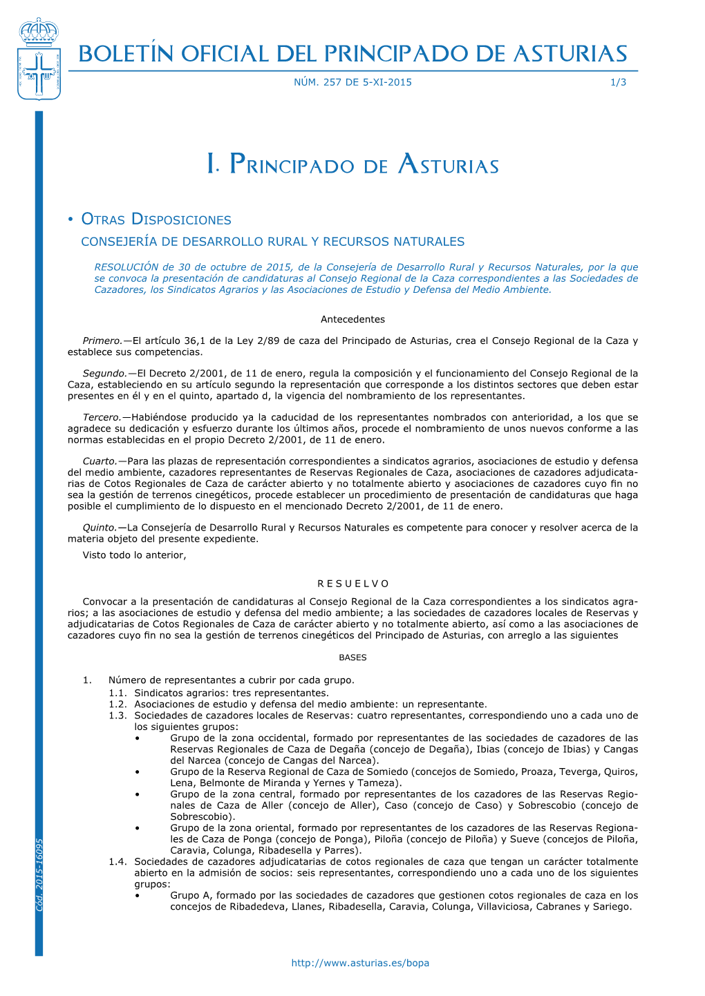 Boletín Oficial Del Principado De Asturias