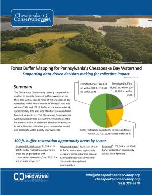 Forest Buffer Mapping for Pennsylvania's Chesapeake Bay