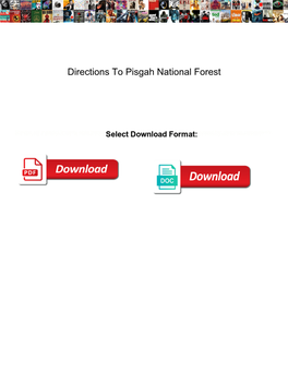 Directions to Pisgah National Forest