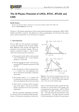 The B-Physics Potential of Lhcb, Btev, ATLAS and CMS