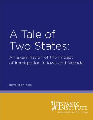 An Examination of the Impact of Immigration in Iowa and Nevada