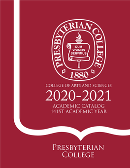 2020-2021 Academic Catalog 141St Academic Year