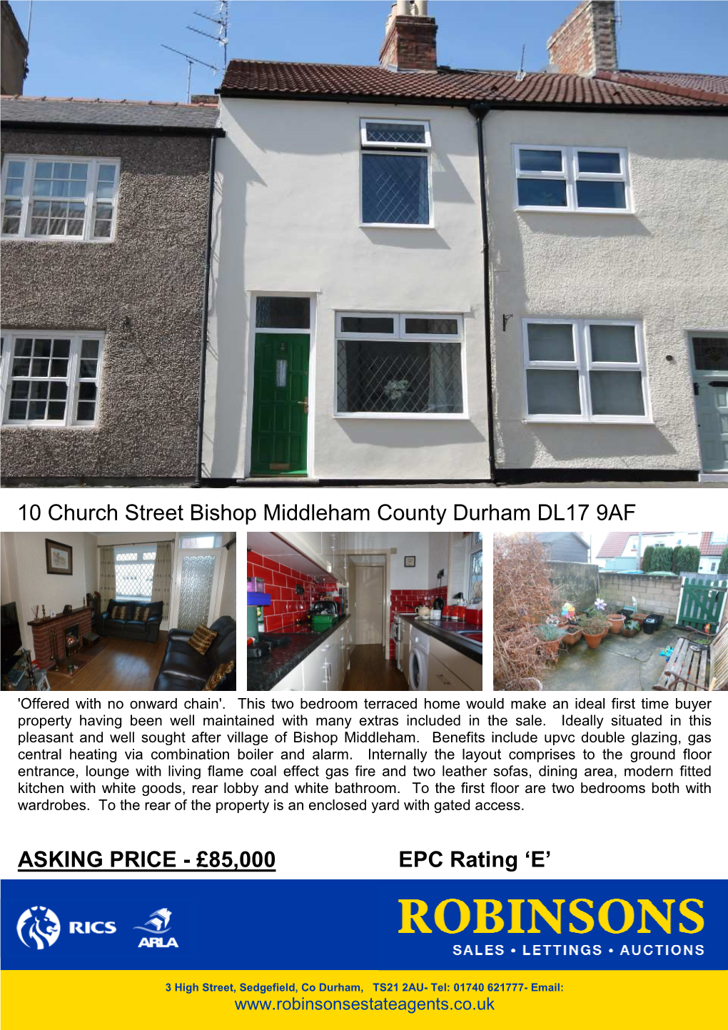 10 Church Street Bishop Middleham County Durham DL17 9AF