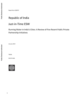 Republic of India Just-In-Time
