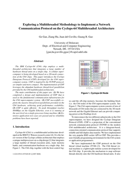 Exploring a Multithreaded Methodology to Implement a Network Communication Protocol on the Cyclops-64 Multithreaded Architecture