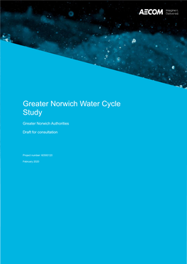 Hannah Booth Report Greater Norwich Water Cycle Study 2020-01-23