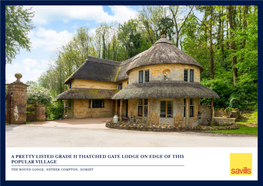 A Pretty Listed Grade Ii Thatched Gate Lodge On