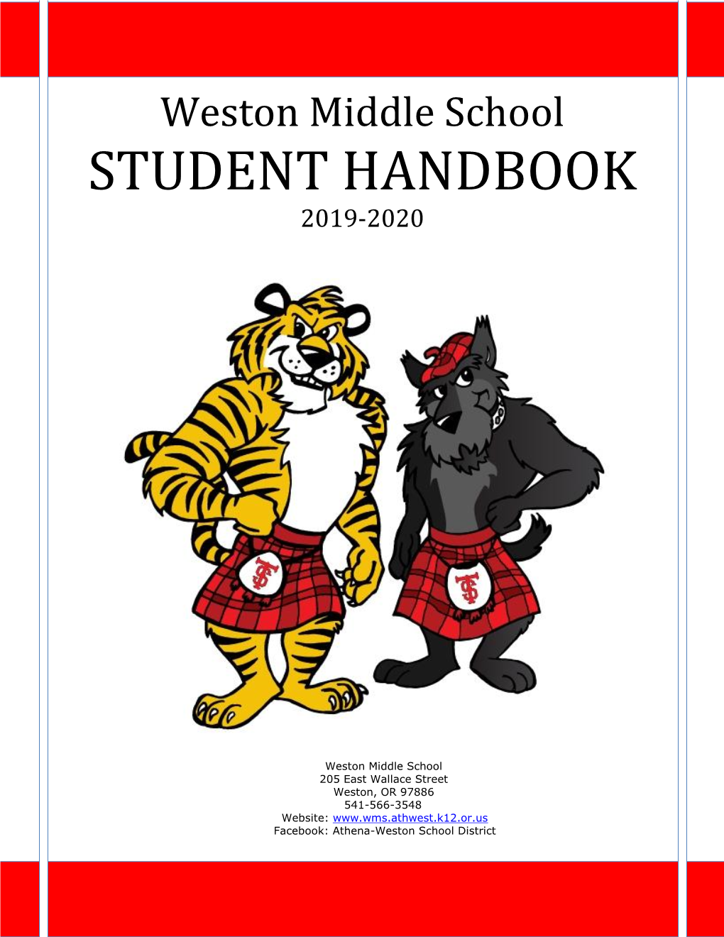 Weston Middle School STUDENT HANDBOOK 2019-2020