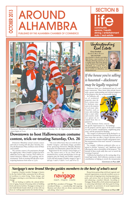 OCTOBER 2013 OCTOBER PUBLISHED by the ALHAMBRA CHAMBER of COMMERCE Dining / Entertainment Auto / Real Estate