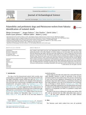 Palaeolithic and Prehistoric Dogs and Pleistocene Wolves from Yakutia: Identification of Isolated Skulls