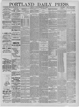 Portland Daily Press: May 12,1885