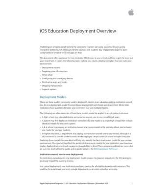 EDU Deployment Overview EN