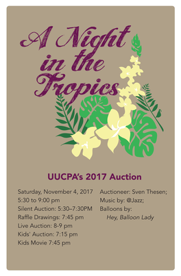 2017 UUCPA Auction Catalog