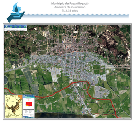 Municipio De Paipa (Boyacá) Amenaza De Inundación Tr. 2.33 Años