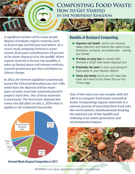 Composting Food Waste: How to Get Started in the Northeast Kingdom