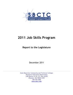 Job Skills Program, 2011 Annual Report