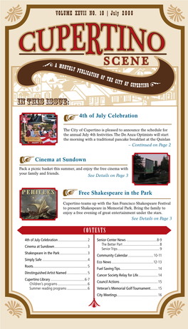 IN THIS ISSUE: E4th of July Celebration