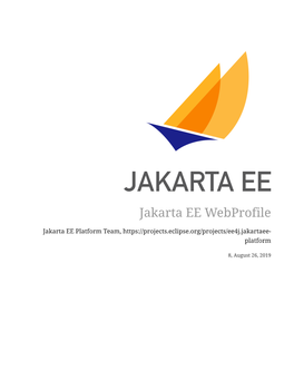 Jakarta EE Web Profile 8 Specification Document