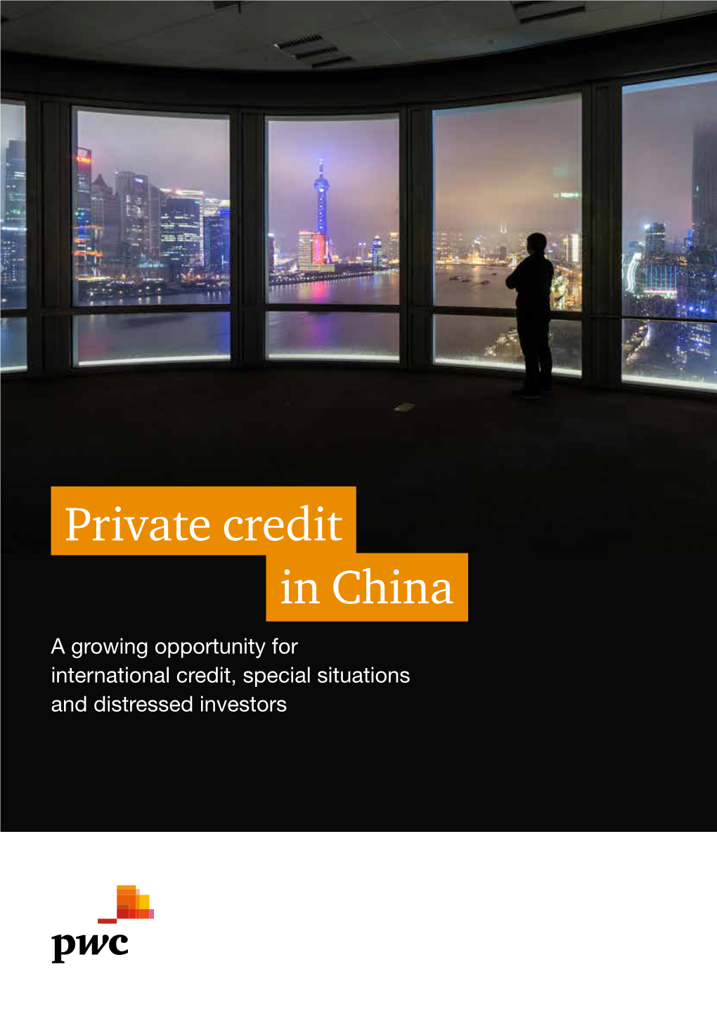 Private Credit in China a Growing Opportunity for International Credit, Special Situations and Distressed Investors 1 Pwc