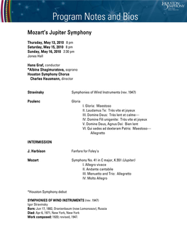 Mozart's Jupiter Symphony