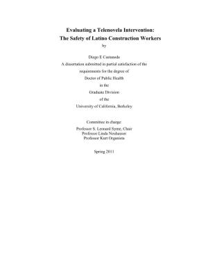 A New for Latino Construction Worker Safety Communication