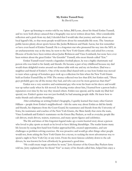 My Emlen Tunnell Story by David Lyons