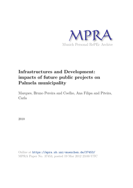 Infrastructures and Development: Impacts of Future Public Projects on Palmela Municipality