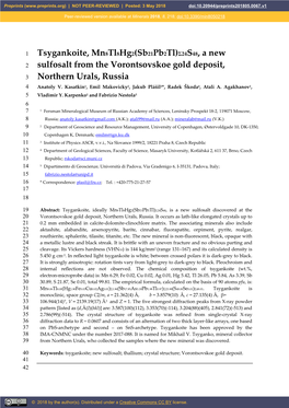 Σ24S48, a New Sulfosalt from the Vorontsovskoe Gold Deposit