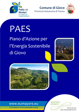 Piano D'azione Per L'energia Sostenibile Di Giovo