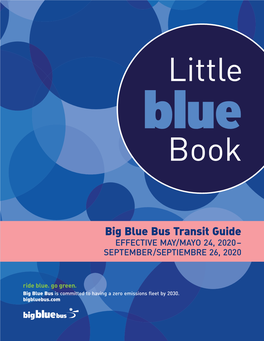 Big Blue Bus Schedules