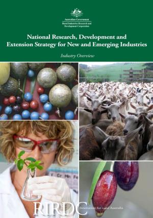 National Research, Development and Extension Strategy for New and Emerging Industries